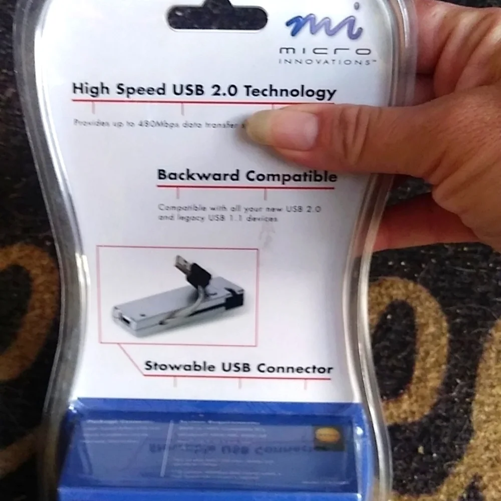 MICRO Innovations🔥🔥🔥 high speed USB 2.0 4Port hub NIB